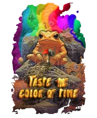 Taste the color of time — Psychedelic T-Shirt by PsychonautDream