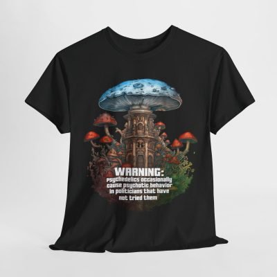 Warning, psychedelics may cause | Trippy T-shirt - Image 4