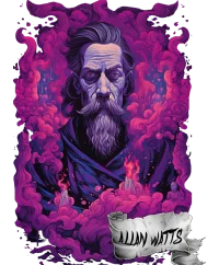Alan Watts 2 — Psychedelic T-Shirt by PsychonautDream