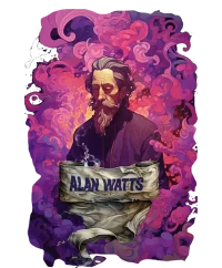 Alan Watts — Psychedelic T-Shirt by PsychonautDream