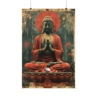 Psychedelic Buddha 5 — Psychedelic Poster by PsychonautDream