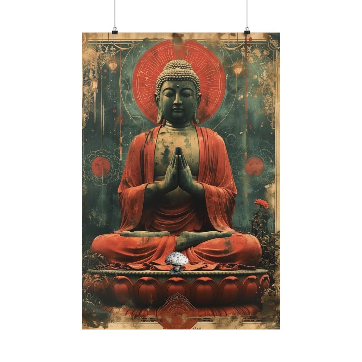 Psychedelic Buddha 5 — Psychedelic Poster by PsychonautDream