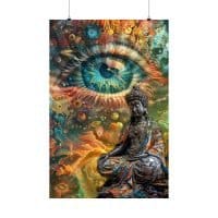 Psychedelic Buddha 8 — Psychedelic Poster by PsychonautDream