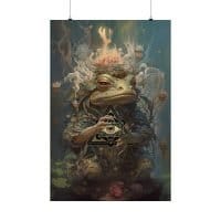 Bufito caresing its third eye — Psychedelic Poster by PsychonautDream