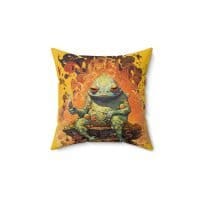Bufo alvarius chilling — Psychedelic Pillow by PsychonautDream