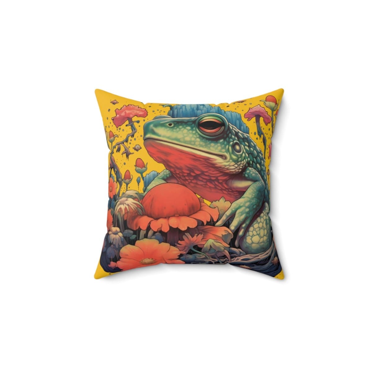 Bufo alvarius preparing a trip — Psychedelic Pillow by PsychonautDream
