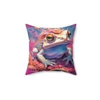 Bufo enticing the psychonaut — Psychedelic Pillow by PsychonautDream