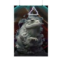 Bufo toad with third eye chakra — Psychedelic Poster by PsychonautDream