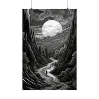 Darkness within — Psychedelic Poster by PsychonautDream