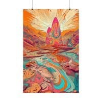 Psychedelic desert — Psychedelic Poster by PsychonautDream