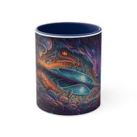 DMT Spaces 14 — Psychedelic Coffee Mug by PsychonautDream