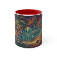 DMT Spaces 3 — Psychedelic Coffee Mug by PsychonautDream