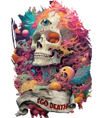 Ego death 2 — Psychedelic T-Shirt by PsychonautDream