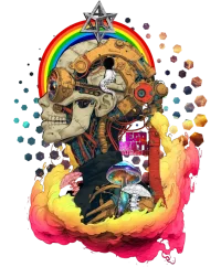 Ego Death design — Psychedelic T-Shirt by PsychonautDream