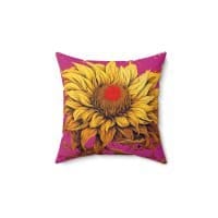 Flower power 2 — Psychedelic Pillow by PsychonautDream