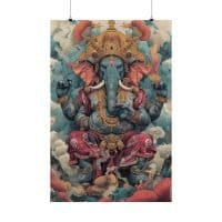 Trippy Ganesh — Psychedelic Poster by PsychonautDream