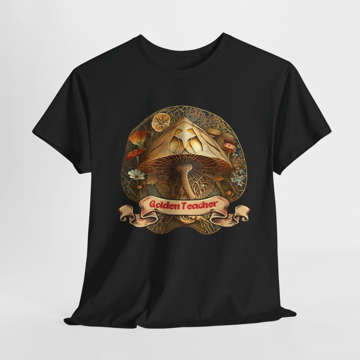 Golden Teacher Magic Shroom — Inner Wisdom | Psychedelic T-Shirt — gallery product image