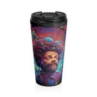 Legends Terence McKenna — Psychedelic Travel Mug by PsychonautDream