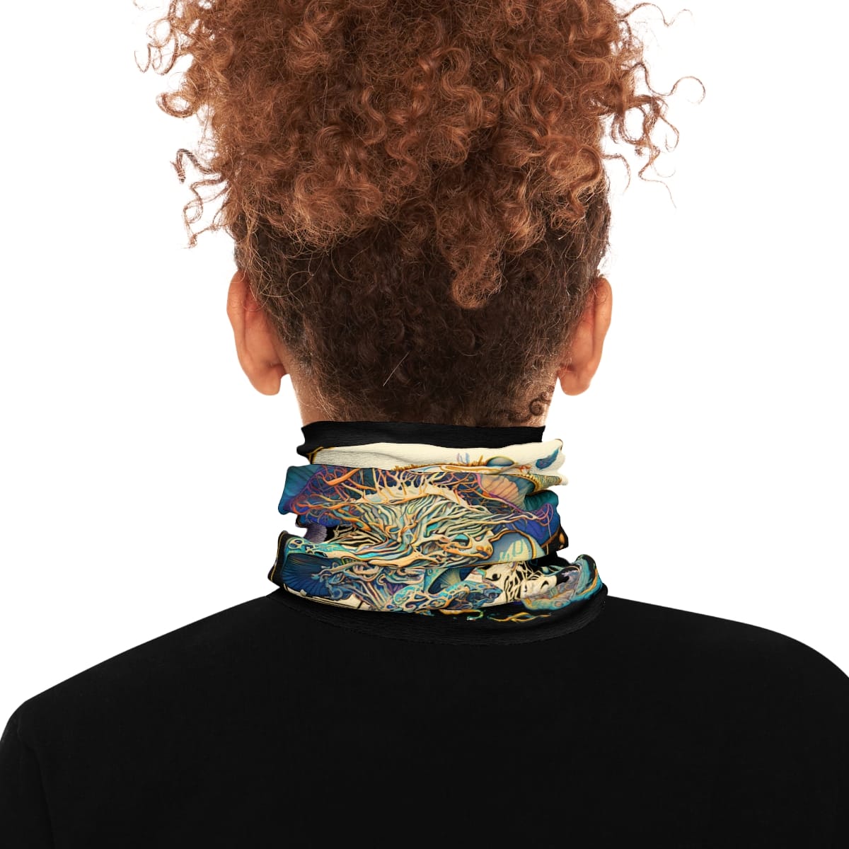 trippy magic mushroom scarf