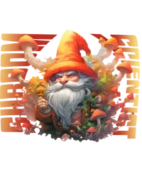 Magic Shroom Scientist Gnome — Psychedelic Full-Zip Hoodie by PsychonautDream