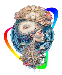 Mushroom elf/entity 2 — Design 2 — Psychedelic T-Shirt by PsychonautDream