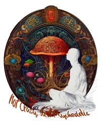 Not crazy, just psychedelic — Psychedelic T-Shirt by PsychonautDream