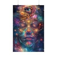 One with the Universe 2 — Psychedelic Poster by PsychonautDream