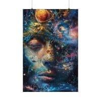 One with the Universe — Psychedelic Poster by PsychonautDream