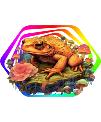 Psychedelic Chilling Bufo — Psychedelic Full-Zip Hoodie by PsychonautDream