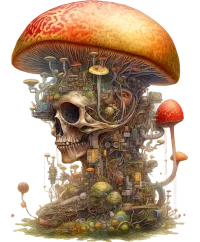 Shroom ego death — Psychedelic T-Shirt by PsychonautDream