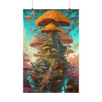 "Shroom Fantasyland" 2 — Psychedelic Poster by PsychonautDream