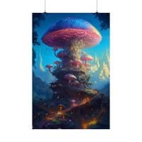 Shroom fantasyland 4 — Psychedelic Poster by PsychonautDream