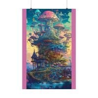 "Shroom Fantasyland" — Psychedelic Poster by PsychonautDream