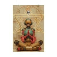 Shroom Meditation — Psychedelic Poster by PsychonautDream