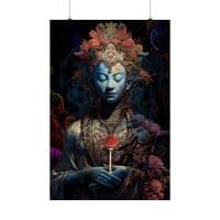 Shrooming Buddha — Psychedelic Poster by PsychonautDream