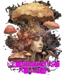 Shroomologist at work — Psychedelic T-Shirt by PsychonautDream