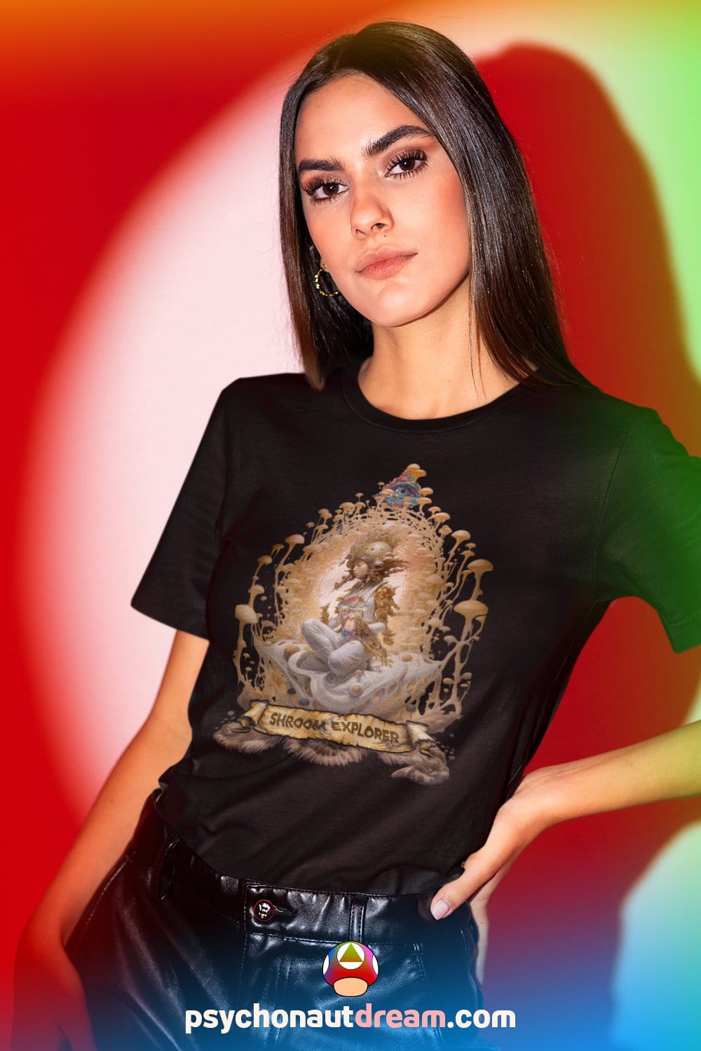 Captivating 'Trippy Monkey' T-shirt featuring playful psychedelic art