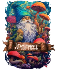 Stay trippy little hippy — Psychedelic T-Shirt by PsychonautDream