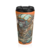 Stoned Ape Psychonaut — Design 2 — Psychedelic Travel Mug by PsychonautDream