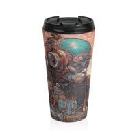 Stoned Ape Psychonaut — Psychedelic Travel Mug by PsychonautDream