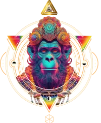 Stoned Ape Theory 4 — Psychedelic T-Shirt by PsychonautDream