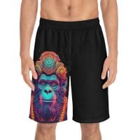 Stoned Ape Theory, psychedelic hanuman — Psychedelic Shorts by PsychonautDream