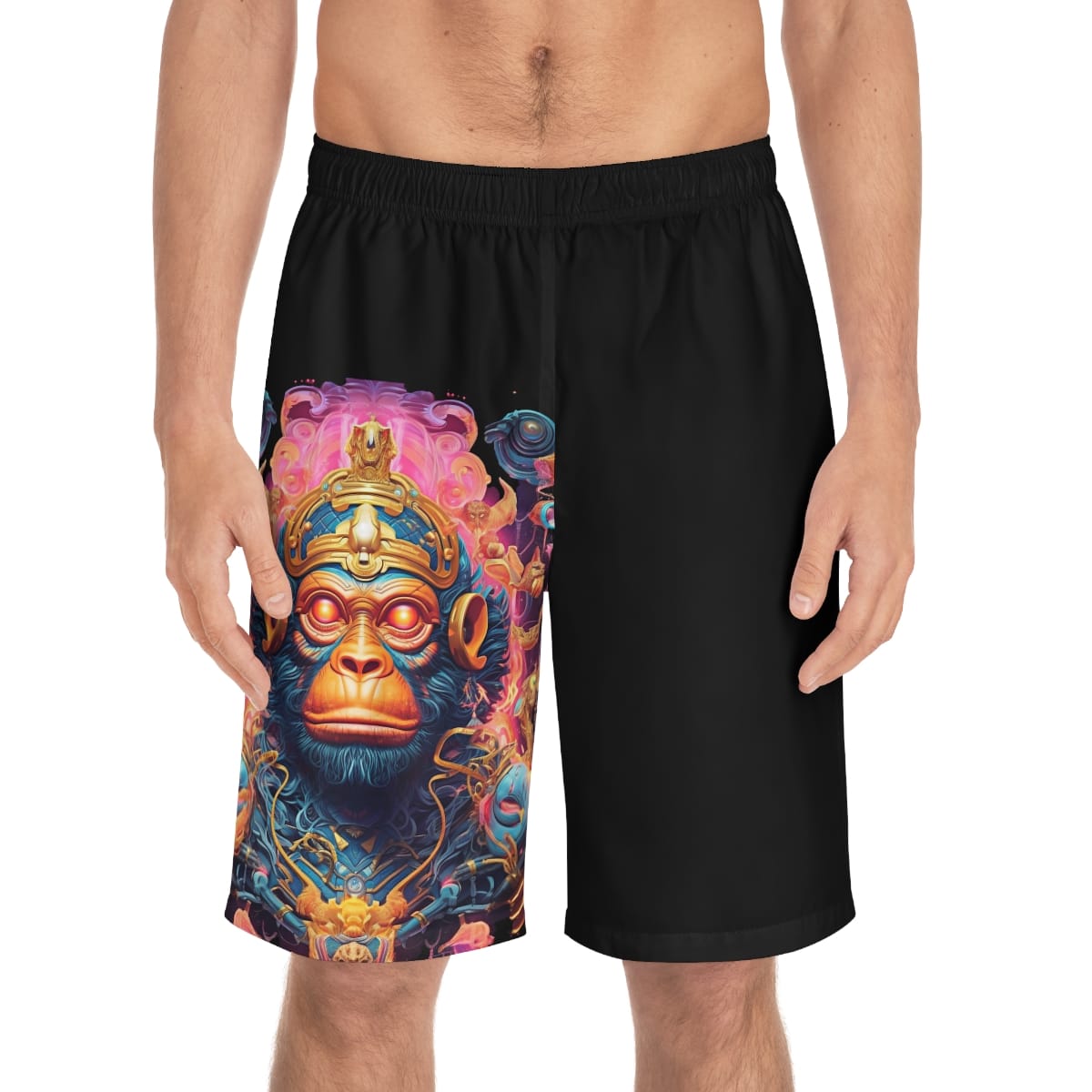 Stoned Ape Theory, trippy hanuman — Psychedelic Shorts by PsychonautDream