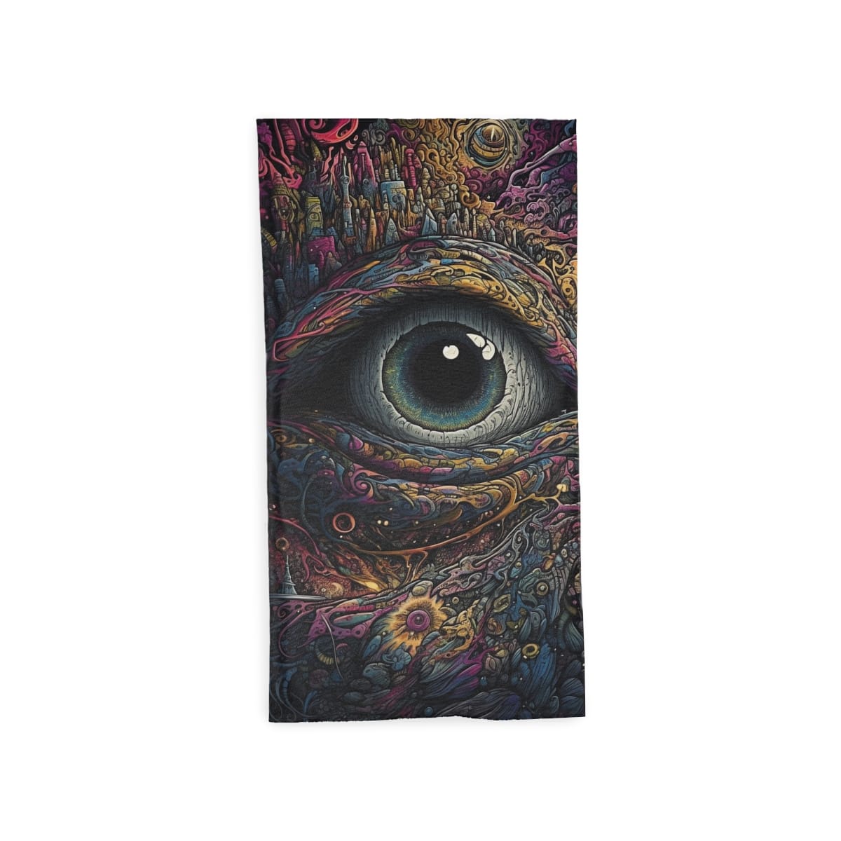 Third eye chakra — Psychedelic Tube Scarf by PsychonautDream