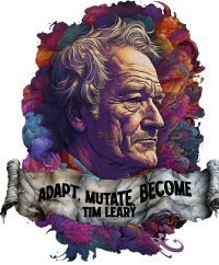 Tim leary — Psychedelic T-Shirt by PsychonautDream