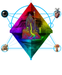 Trippy hermit — Psychedelic T-Shirt by PsychonautDream
