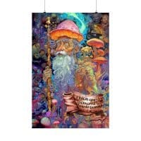 Vision Quest Sponsored by Mushrooms — Psychedelic Poster by PsychonautDream