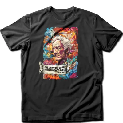 Timothy leary, the universe is an intelligence test, t-shirt