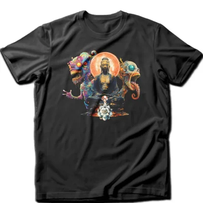 buddah and demons t-shirt