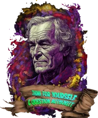 Timothy leary. think for yourself and question authority shirt